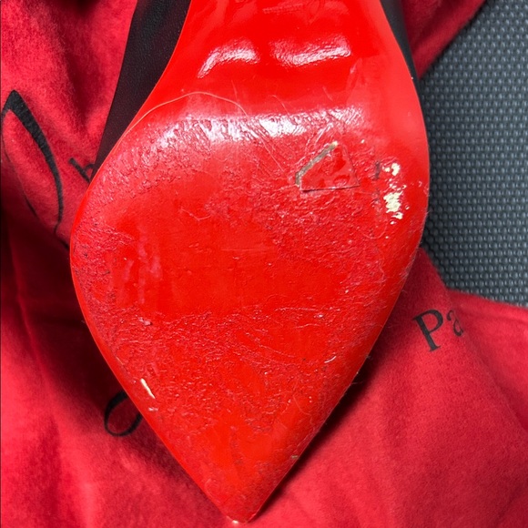 Christian Louboutin Pigalle Follies 100 Black Nappa Shiny - Picture 9 of 9